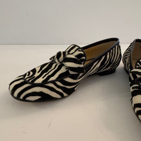 ALEXANDRE BIRMAN, Zebra Pony Hair Loafers - Picture 11 of 13